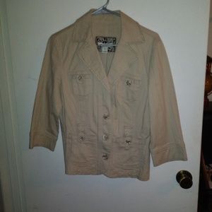 White House Black Market tan jacket